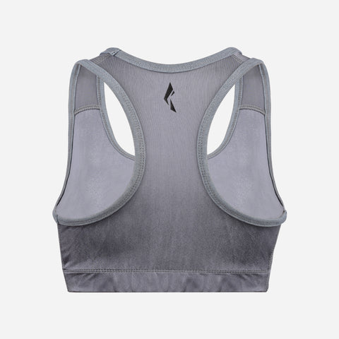 Women's Seamless Sports Bra, Support for Yoga Gym - Grey