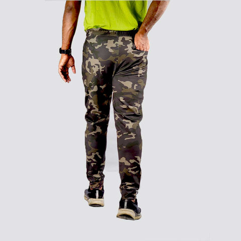 Men's Camo Joggers Workout Athletic Pants for Gym - Green