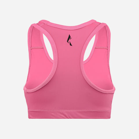 Women's Seamless Sports Bra, Support for Yoga Gym - Peach