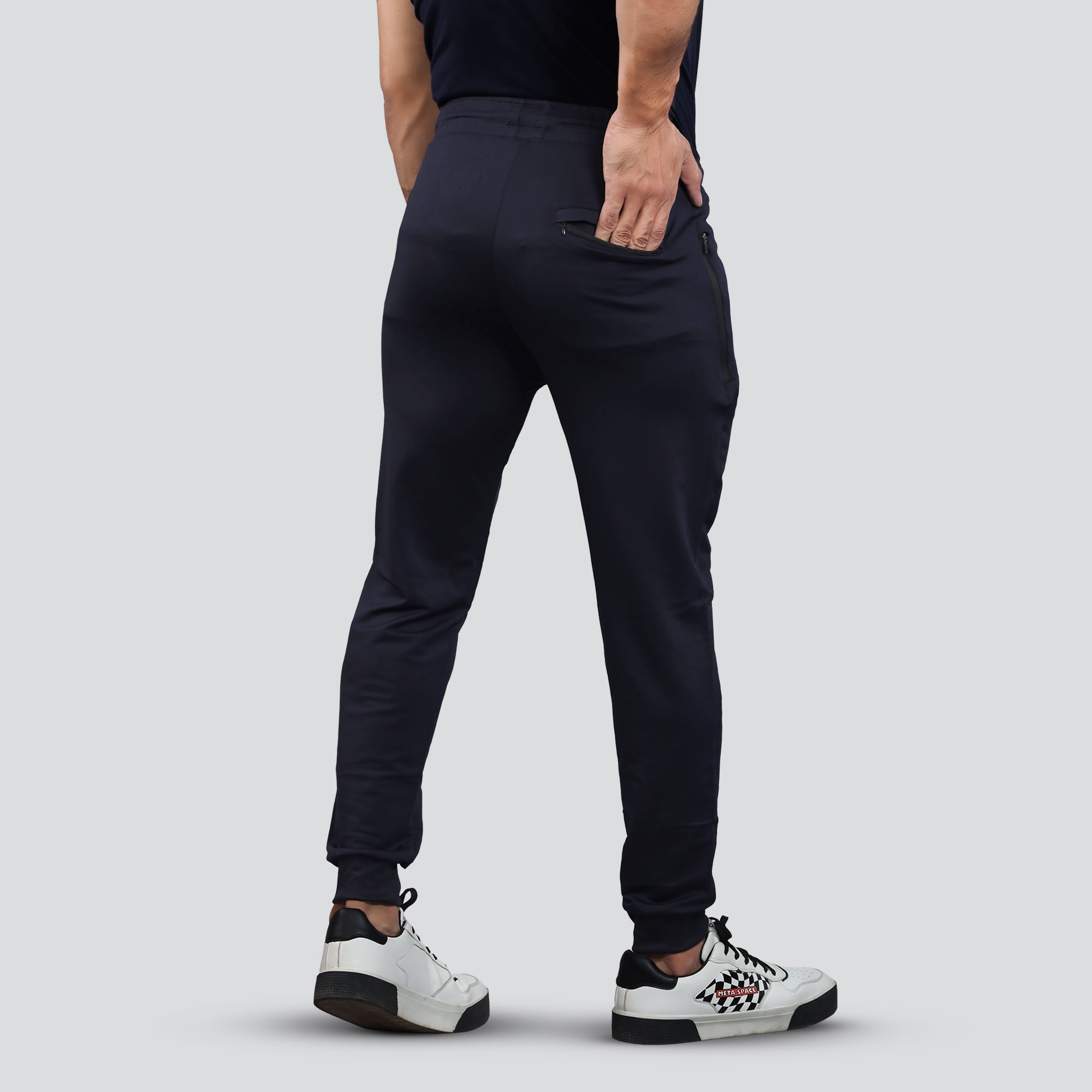 Men's Joggers Workout Athletic Pants for Gym - Navy Blue - Medium / Navy  Blue