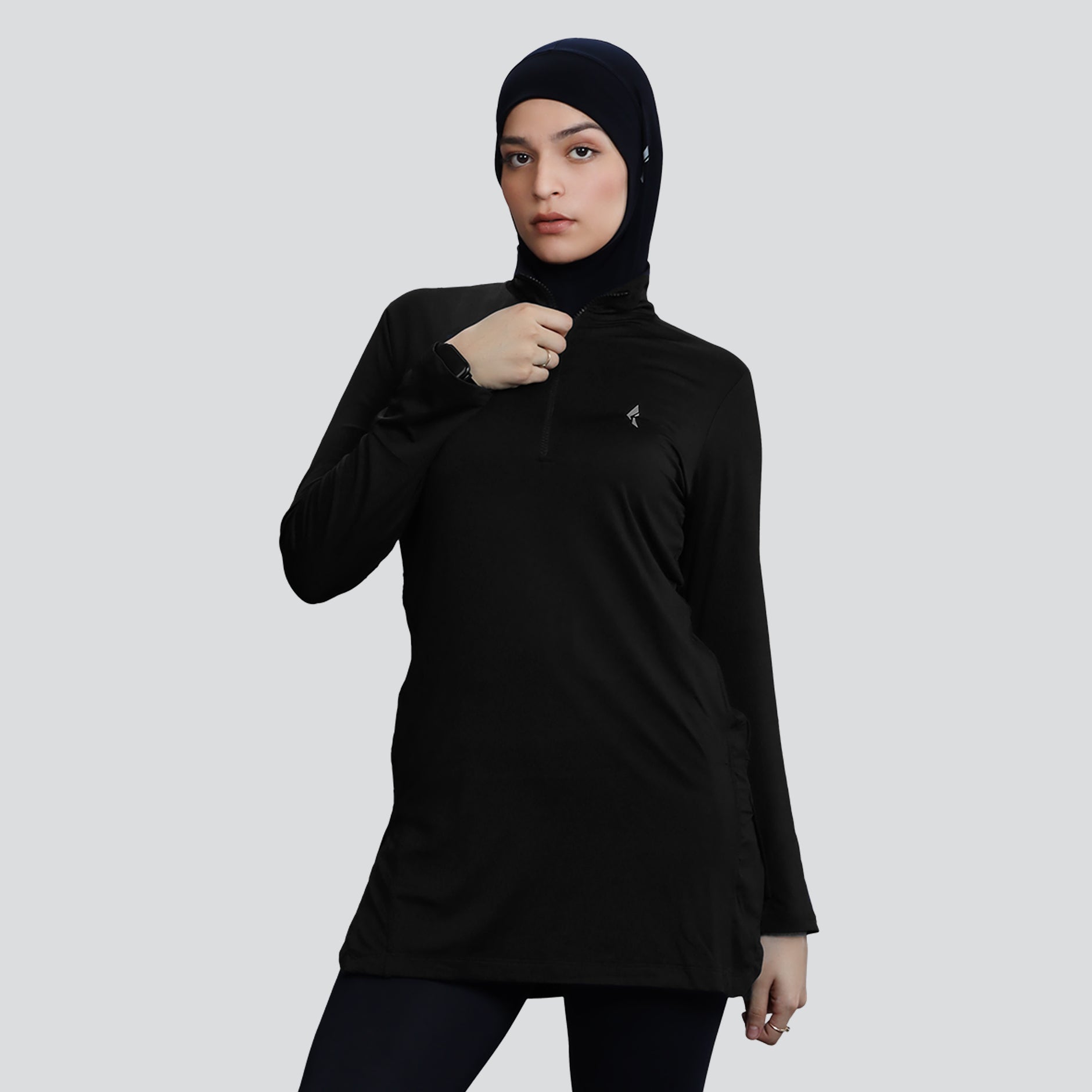 knee length dresses for ladies Manzil Modest Activewear Top main image 0