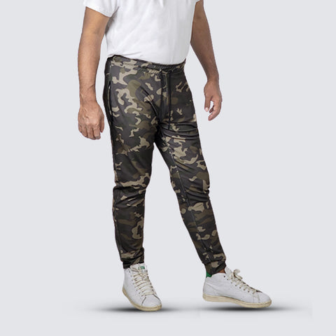 Men's Camo Joggers Workout Athletic Pants for Gym - Green