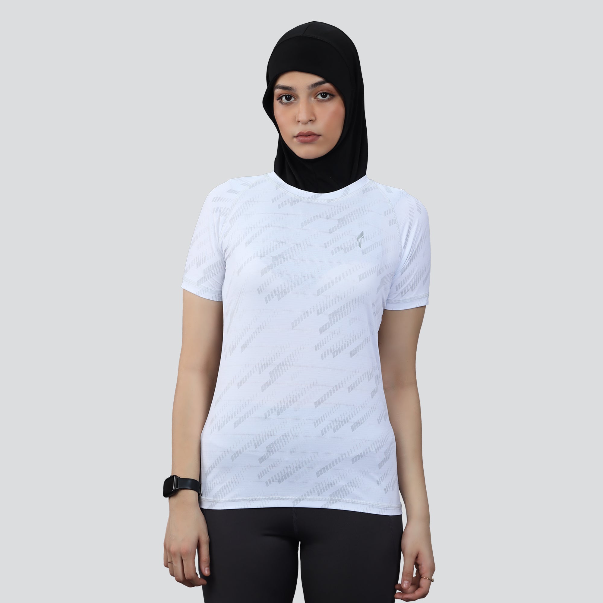 Women's Flex Fit Breathable Activewear T-Shirt - White