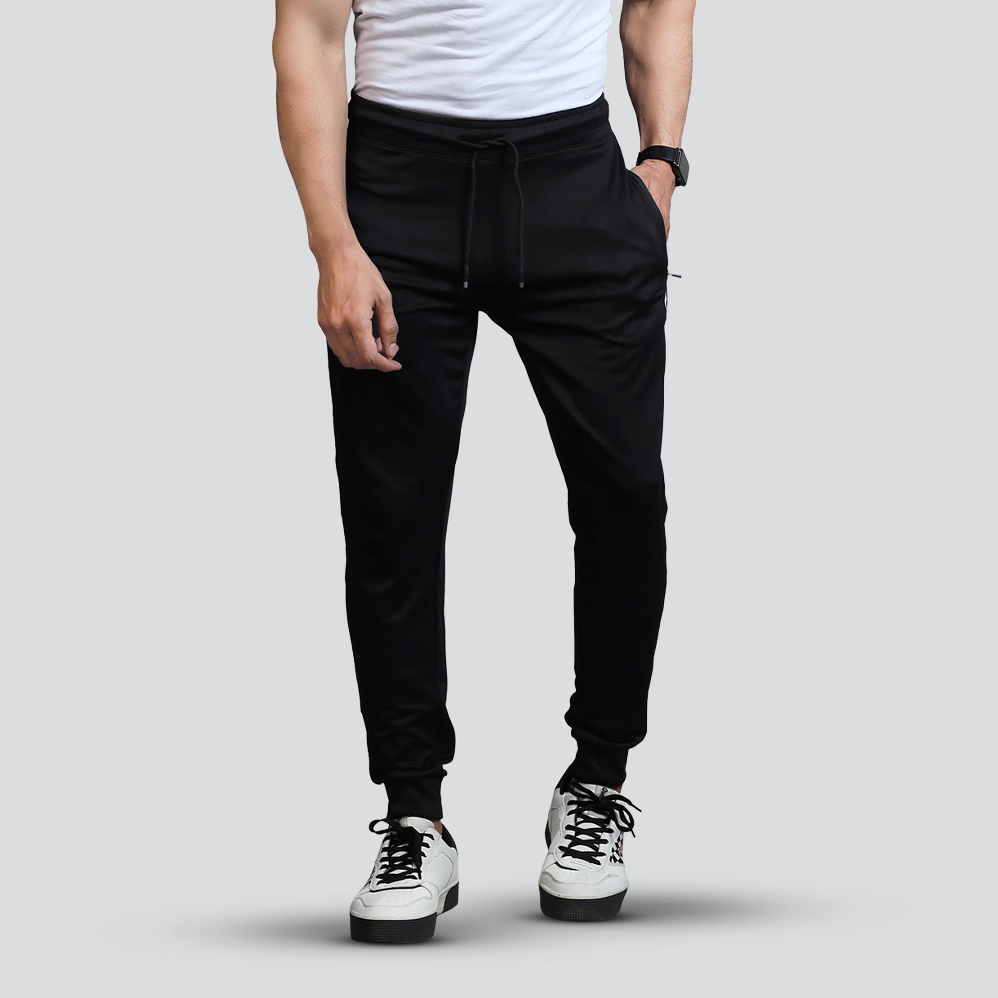 Buy Mens Jogger Pants Black for Gym, Running Bodybuilding Online