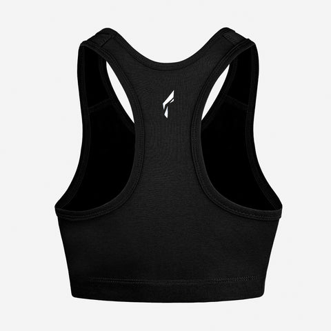 Women's Seamless Sports Bra, Support for Yoga Gym - Black