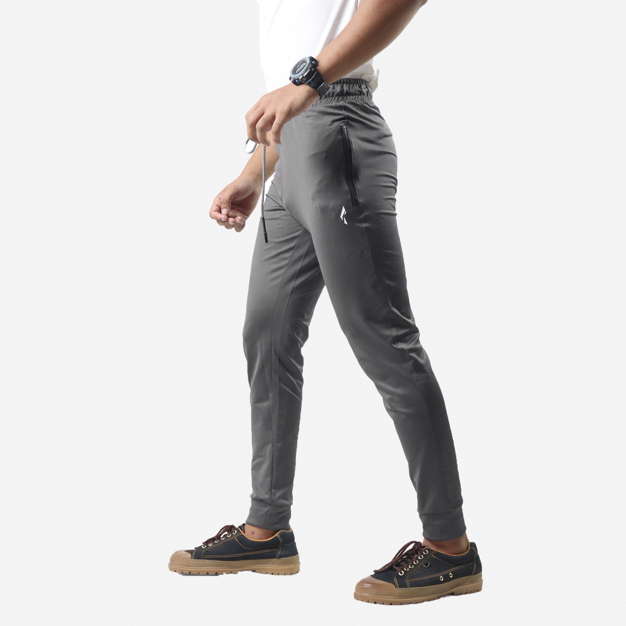 Men's Joggers Workout Athletic Pants for Gym - Metallic Grey