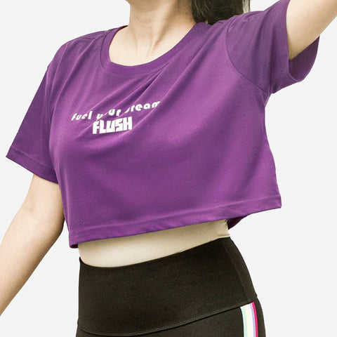 Women’s Yoga Crop Top Loose Fit Short Sleeve